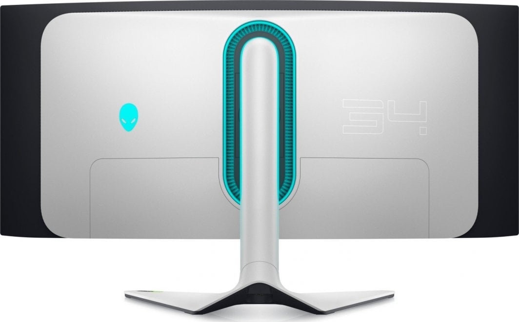 Monitor Dell Alienware AW3423DW OLED, 34'', UltraWide QHD, i zi/bardhë