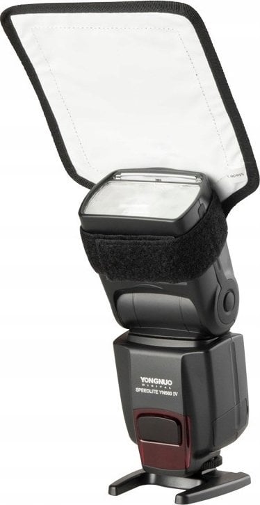 Difuzer flash Aurora Portaflex Quick Bounce, 13 x 17 cm, universal, i bardhë