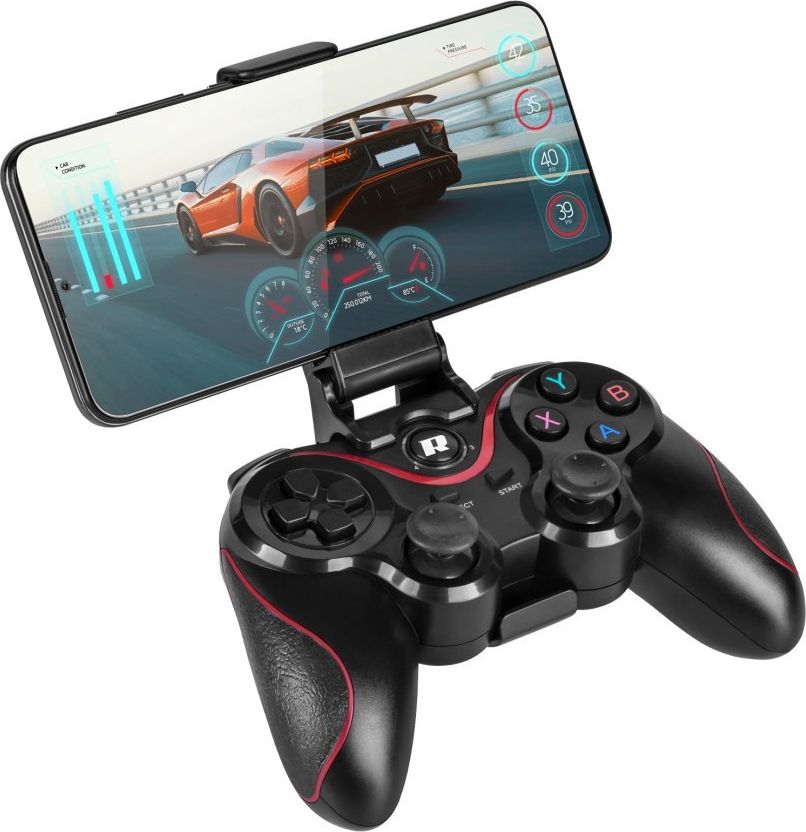 Gamepad Rebel Comp, безжичен, Bluetooth, црн