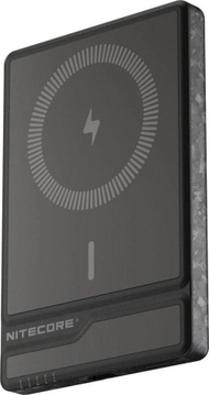 Power bank Nitecore NW5000, 5000mAh, безжично магнетно полнење 15W, црн