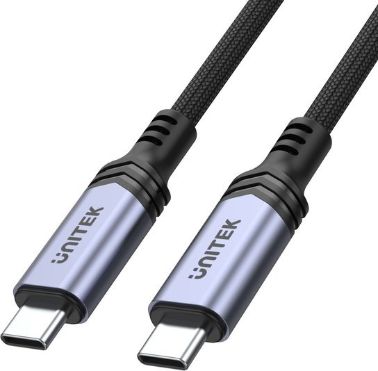 Kabllo USB Unitek C14110GY-2M, USB C në USB C, 240W, 2 m, e zezë