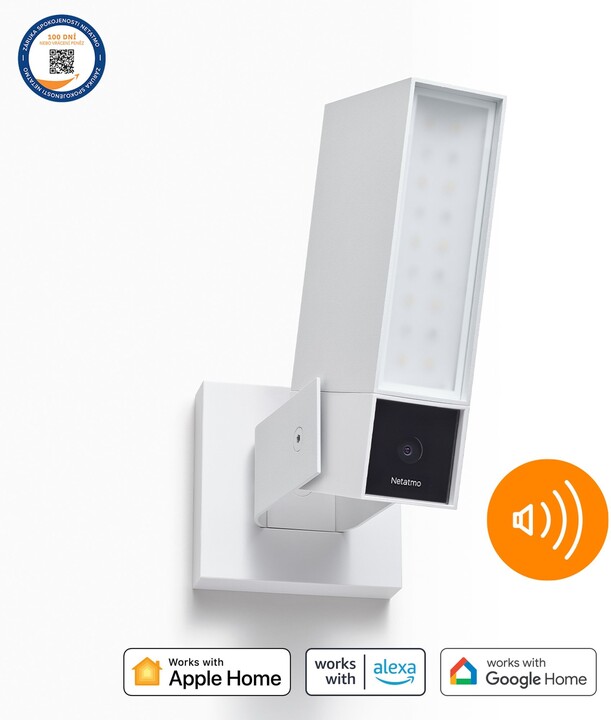 Kamerë e jashtme me sirenë Netatmo, e bardhë