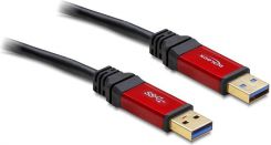 Kabllo DeLock USB A - USB A (82745), 2m, e zezë