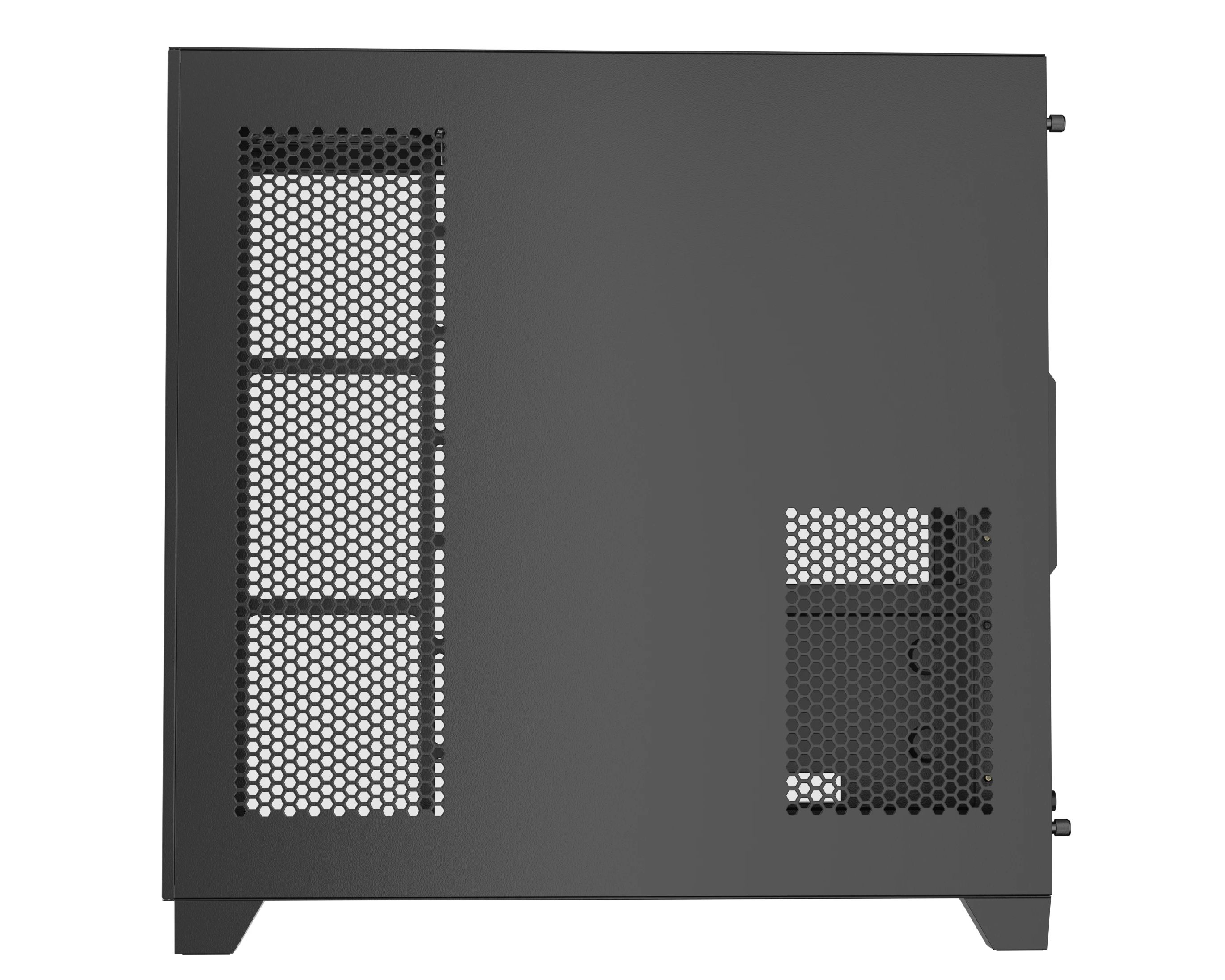 Kasa kompjuteri 1stPlayer MEGAVIEW MV8, ATX Middle Tower, xham i temperuar, e zezë