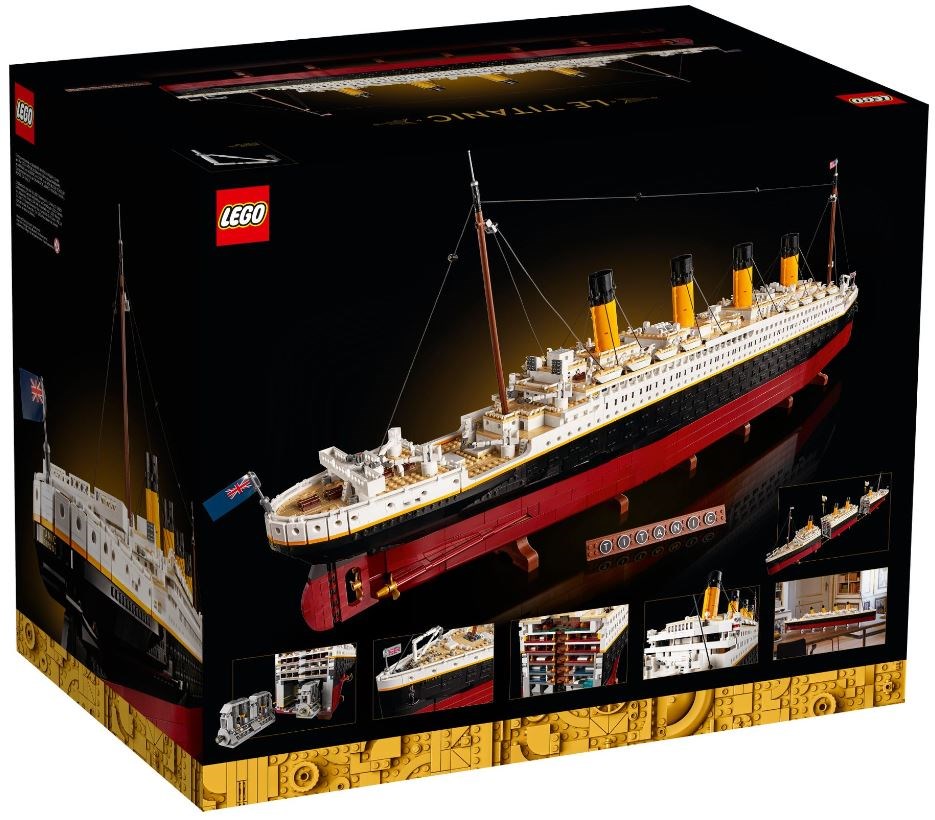 Set LEGO Icons Titanic 10294, model koleksionues, mbi 9000 pjesë, shumëngjyrësh
