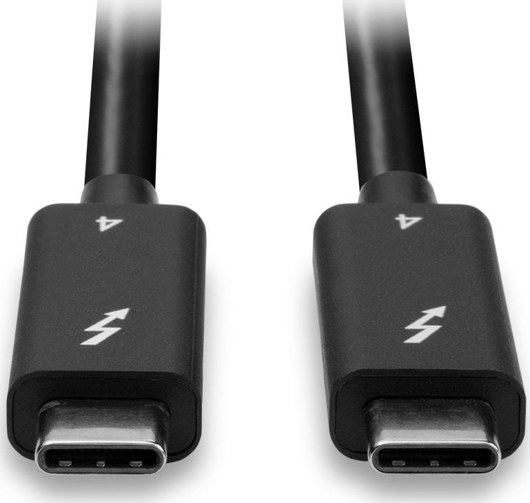 Kabllo Lindy Thunderbolt 4, 2m, 40Gbps, e zezë