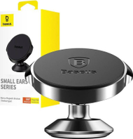Mbajtëse magnetike për veturë Baseus Small Ears, rrotullim 360°, aliazh alumini, e zezë