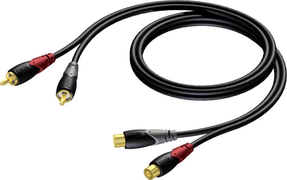 Kabllo Procab RCA, 1.5cm, e zezë