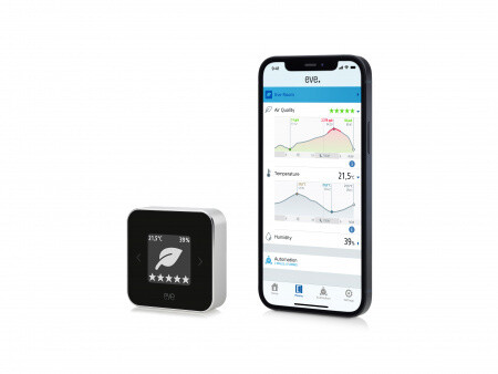 Monitorues i cilësisë së ajrit të brendshëm Eve Room - i pajtueshë me Thread