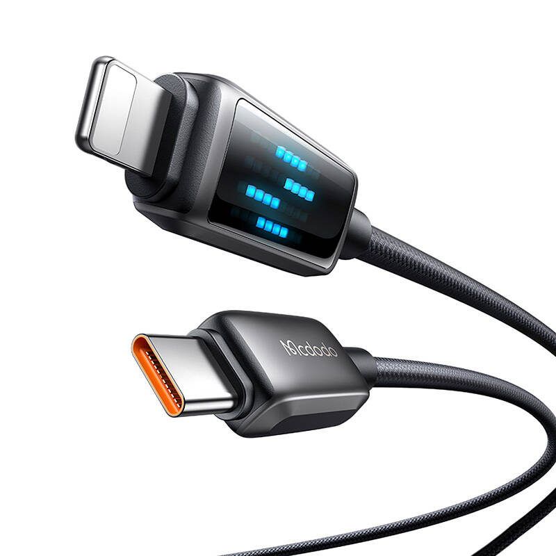Kabllo karikimi Mcdodo CA-2630 USB C në Lightning, 36W, 1.2m, e zezë