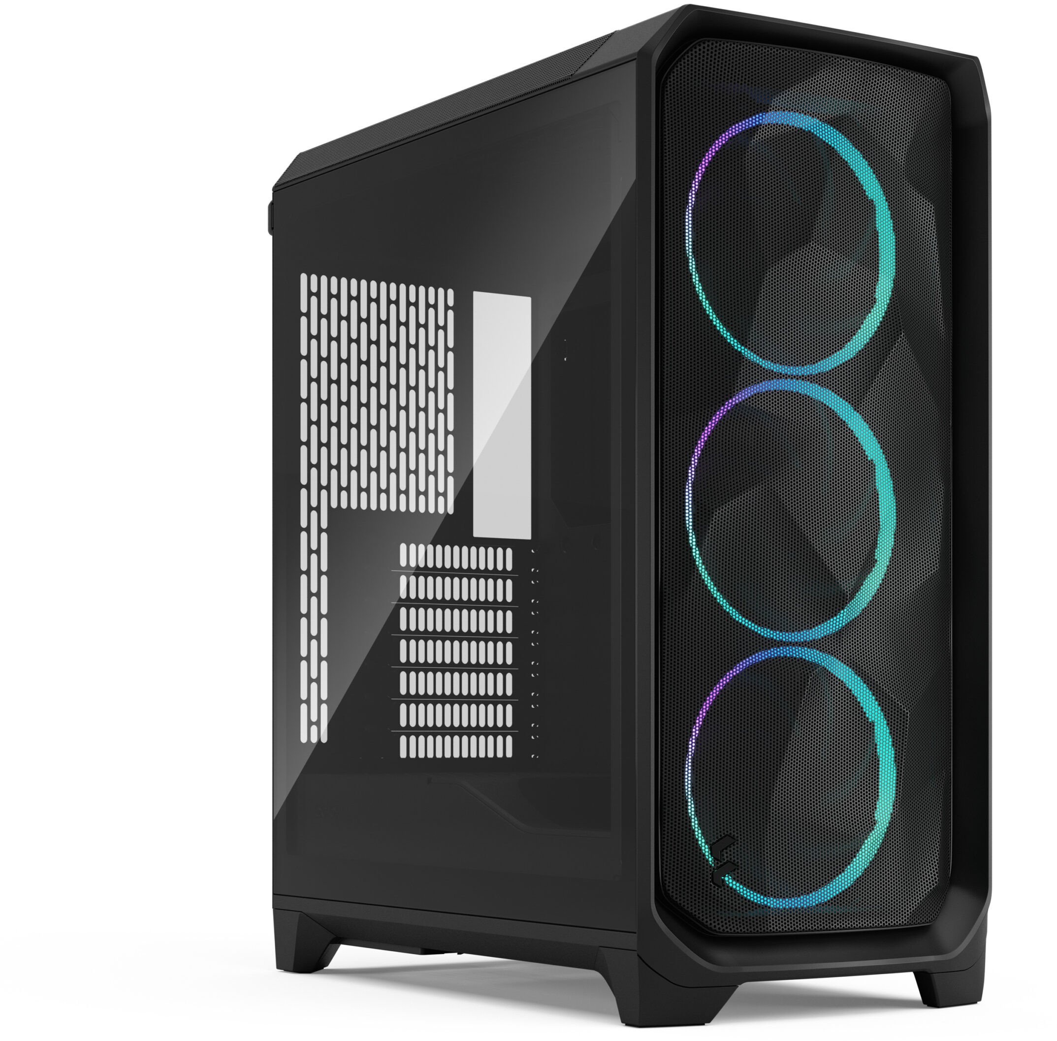 Куќиште за компјутер Fractal Design Meshify 3 RGB, mid tower, ATX mATX, калено стакло, црно