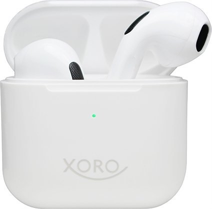 Kufje wireless Xoro KHB 30, TWS in ear, Bluetooth, të bardha