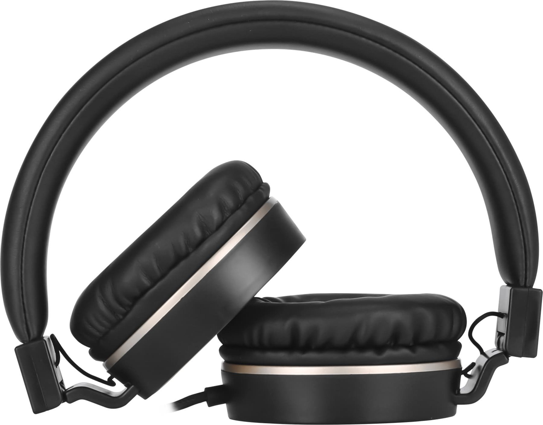 Kufje me mikrofon HP DHH-1206, stereo, me kontroll volumi, 3.5mm, zi ari