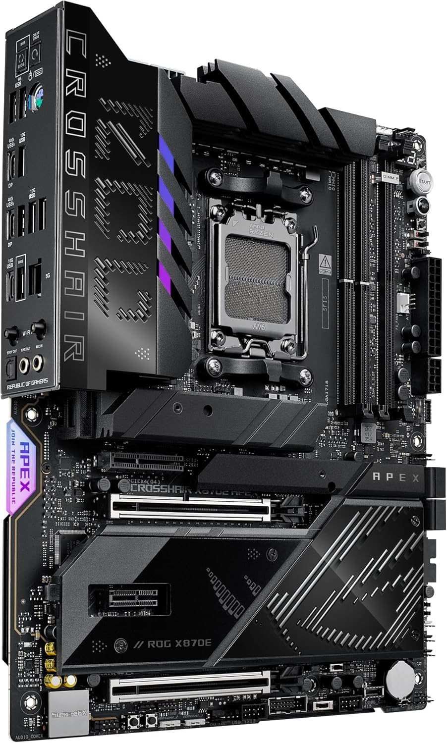 Pllakë amë ASUS ROG Crosshair X870E Apex, AMD AM5, ATX