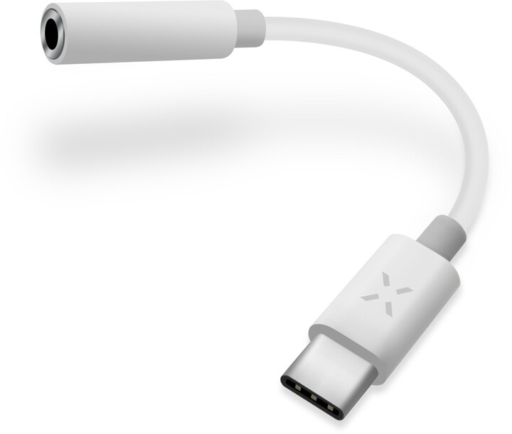 Kabllo FIXED, me çip DAC, për lidhje të dëgjueseve, e bardhë