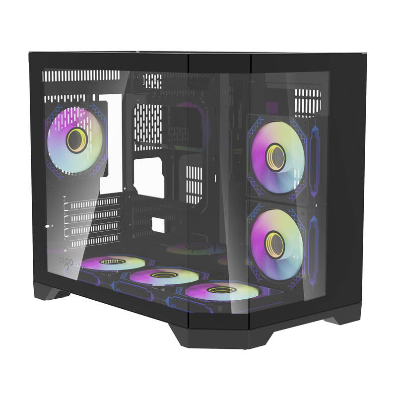 Kuti kompjuteri DarkFlash FT418, M-ATX Mini Tower, 6 ftohës RGB, e zezë
