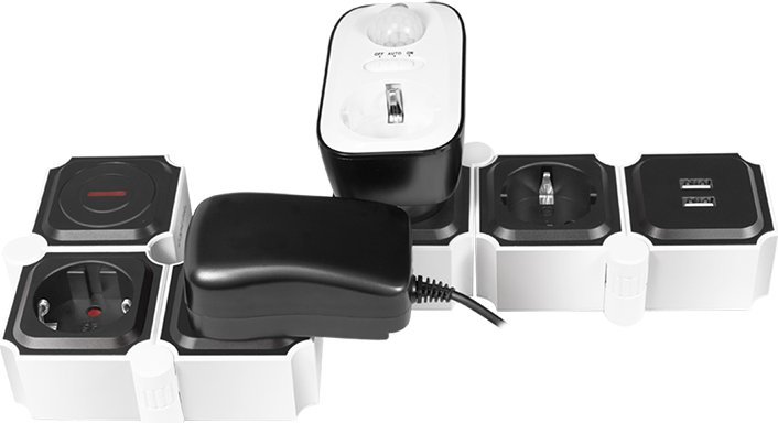 Shirit elektrik LogiLink LPS276U, 4 dalje, kabllo 1.5m, bardh e zi