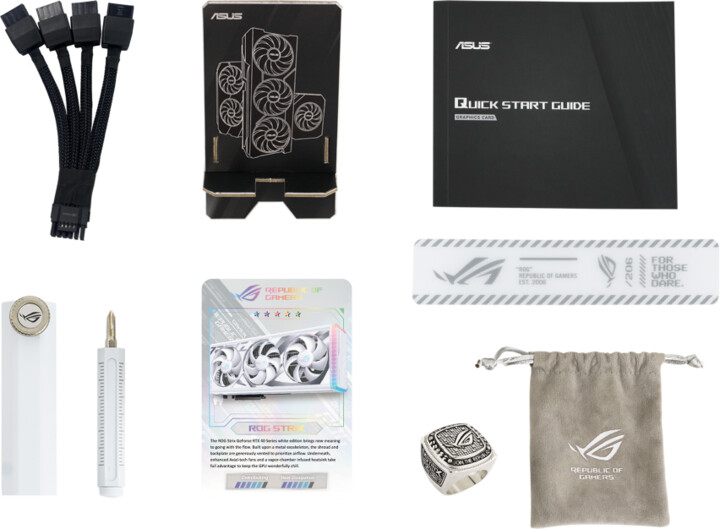 Kartelë grafike ASUS ROG Strix GeForce RTX 4090 White OC Edition, 24GB GDDR6X