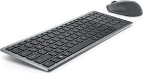 Set tastierë dhe maus Dell KM7120W, wireless 2.4 GHz, Bluetooth 5.0, gri Titan