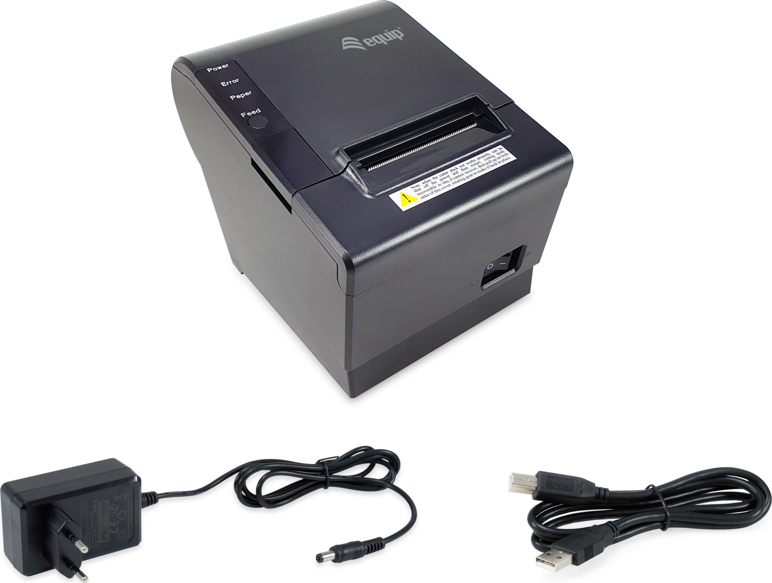 Printer termik POS LevelOne Equip 351001, 58mm, USB dhe Ethernet, i zi