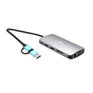 i-Tec Nano Dock - docking station - USB 3.0 / USB4 / Thunderbolt 4 - VGA, 2 x HDMI - GigE