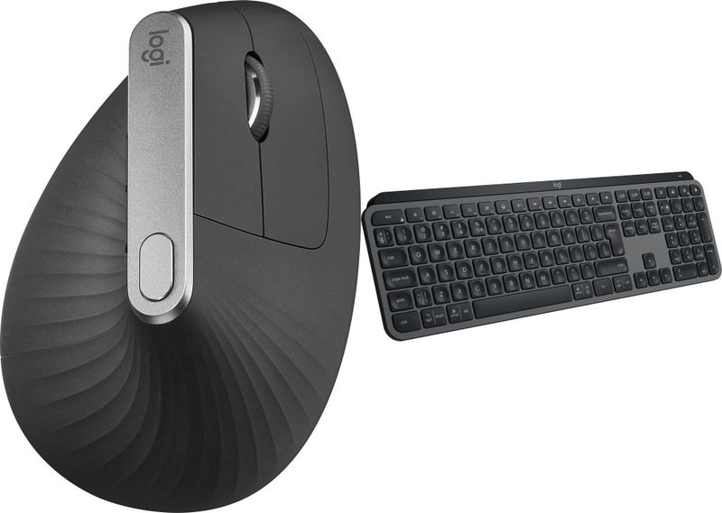 Set tastierë dhe maus Logitech MX Vertical 910-005448 dhe MX Keys S 920-011587, wireless, grafit