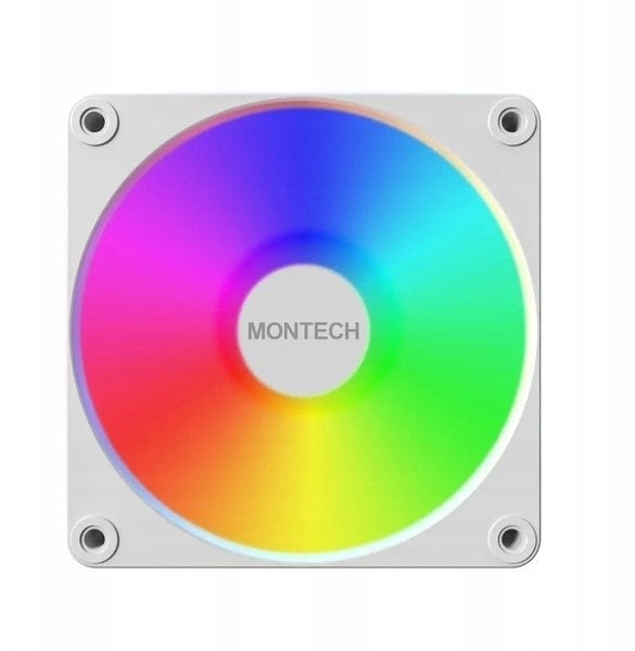 Вентилатор за ПК Montech GF120 V2, 120mm, ARGB PWM, бел