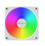 Ventilator PC Montech GF120 V2, 120mm, ARGB PWM, i bardhë