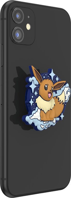 PopGrip PopSockets Pokémon Eevee PopOut, mbajtëse telefoni, dizajn 3D, kafe