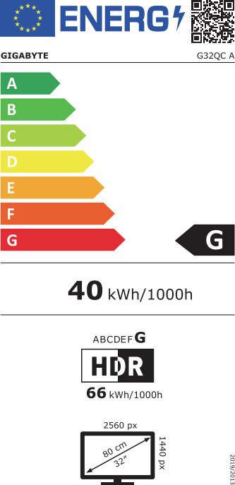 Monitor GIGABYTE G32QC A - LED, 31,5''