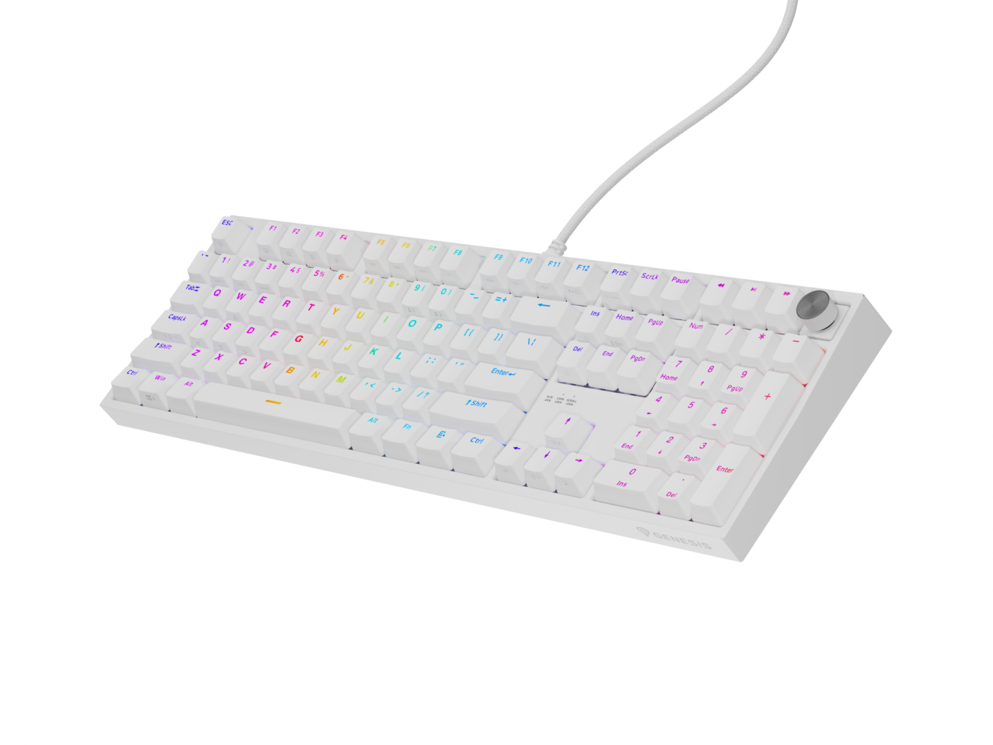 Tastierë mekanike Genesis Thor 404 NKG-2300, RGB, me kabllo, e zezë