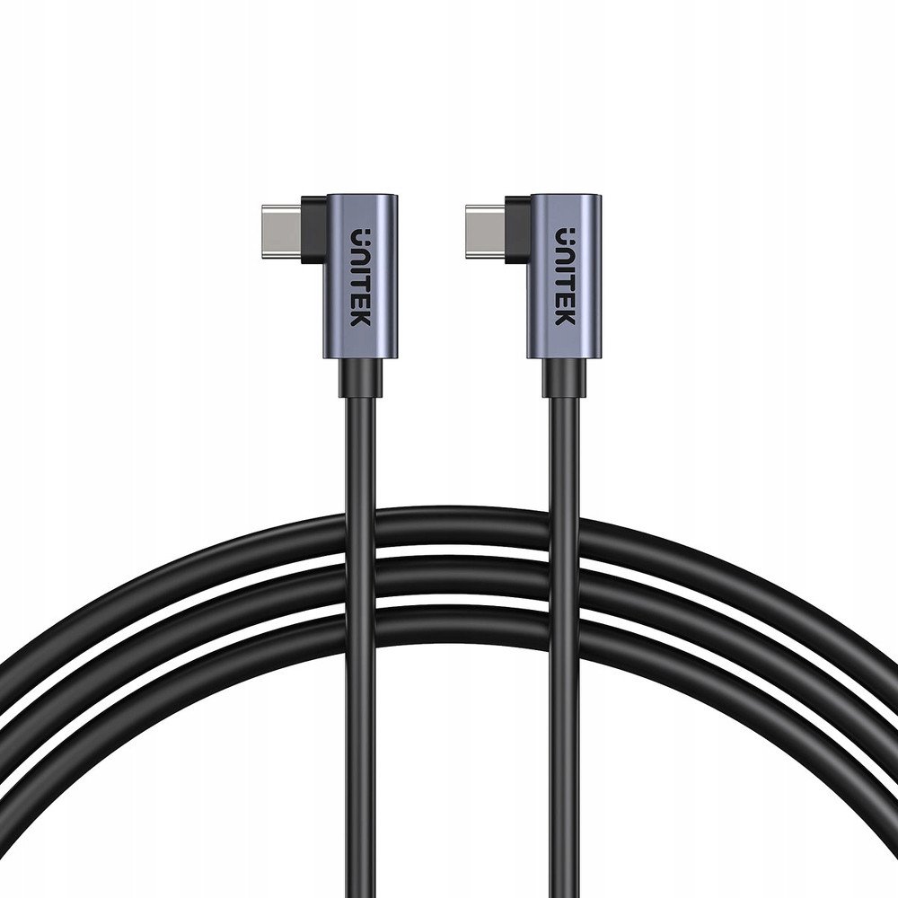 Kabllo USB C Unitek Y-C477ABK, PD 100W, 0.5m, e zezë