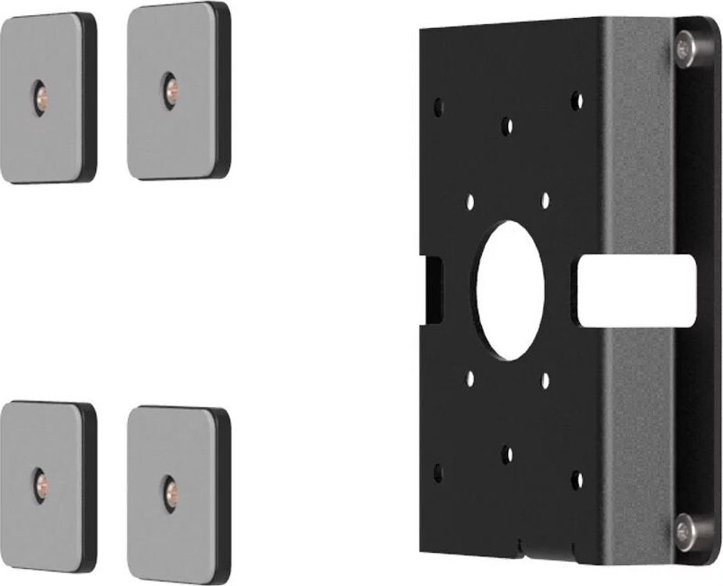 Mbajtëse VESA për xham Compulocks Glass Mount Bracket, me hapje sigurie, e zezë