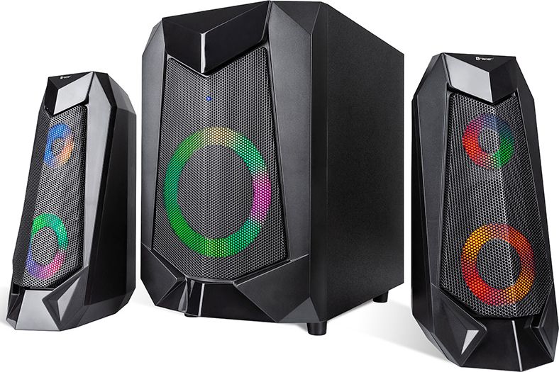 Altoparlantë Tracer 2.1 Hi-Cube RGB Flow, 20W, Bluetooth, të zi