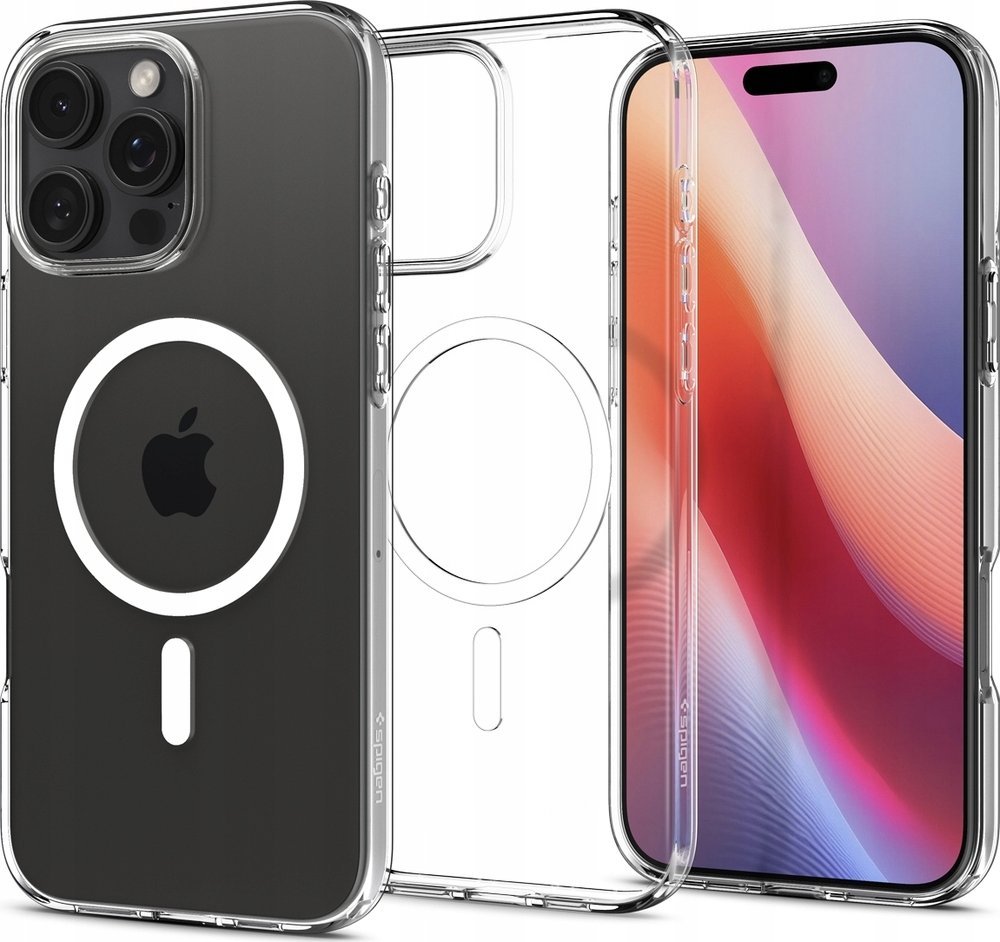 Mbështjellës telefoni Spigen Liquid Crystal MagSafe, për iPhone 16 Pro Max, transparent