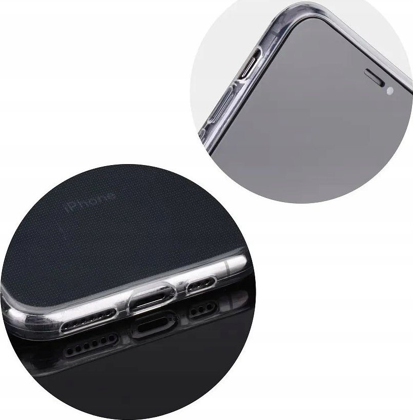 Mbrojtëse silikoni për telefon Apple iPhone 16 Plus, transparente