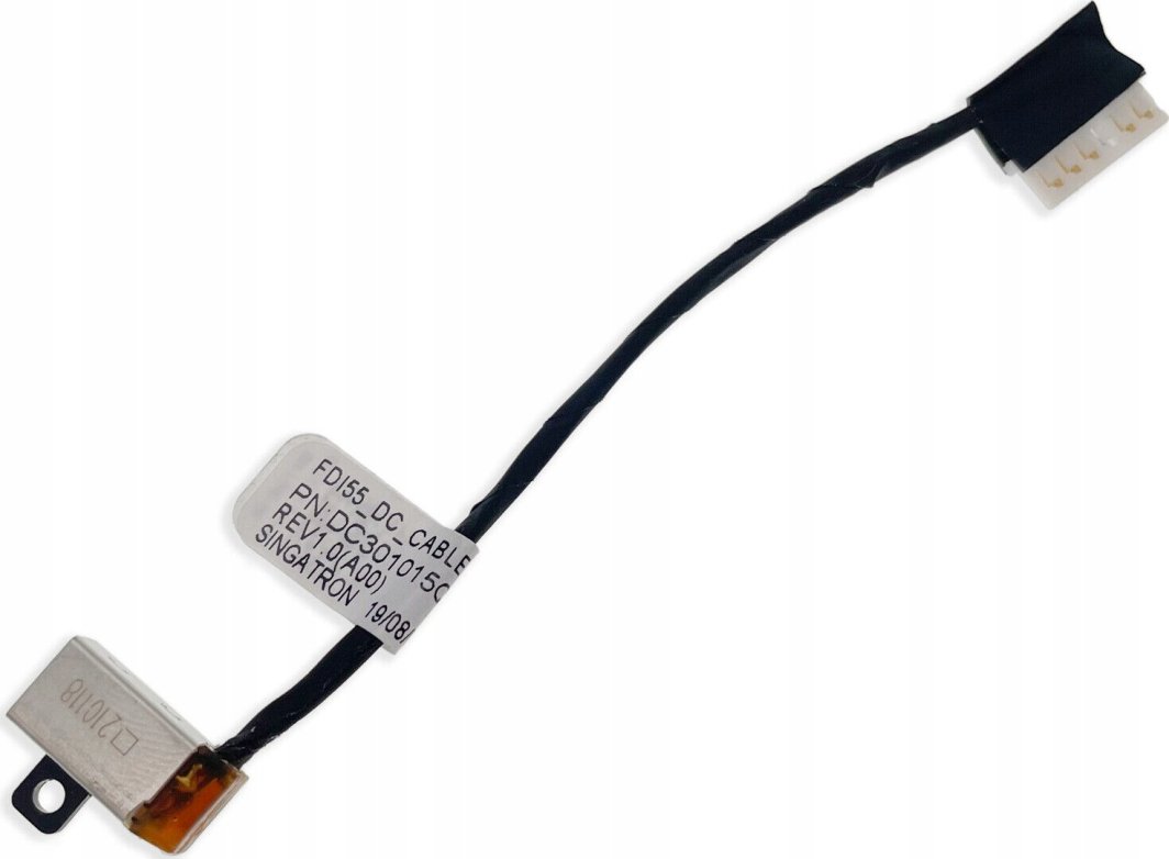 Kabllo Dell DC-IN, 11cm, e zezë