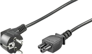 Kabllo rryme Goobay 68004 Schuko në C5, 1.8m, e zezë