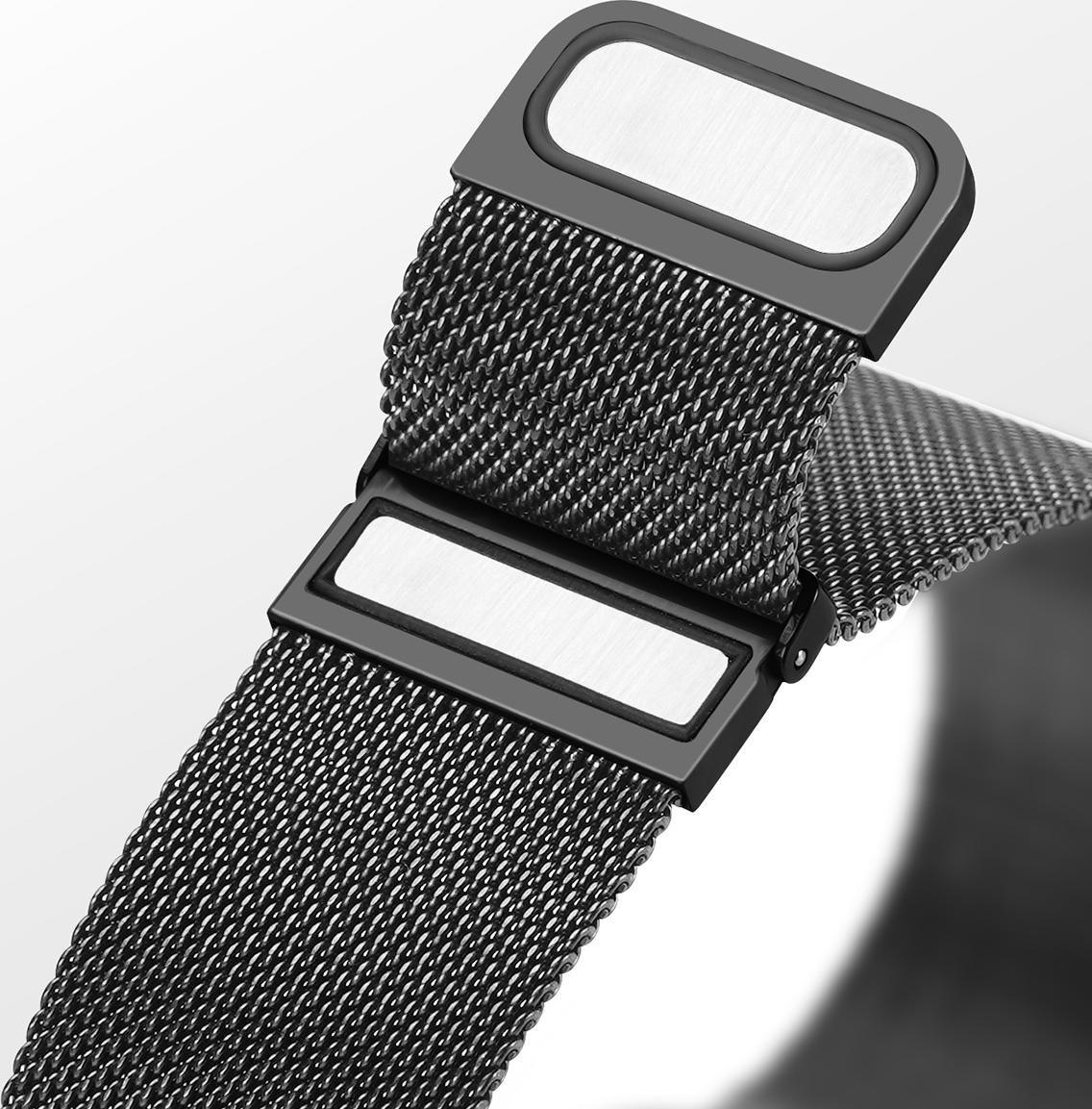 Rrip dore për Apple Watch Dux Ducis Magnetic Milanese, 38 40 41 mm, çelik inox, argjendtë