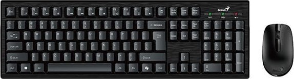 Сет тастатура и глушец Genius KM-8101 Copilot, безжичен, USB, црн