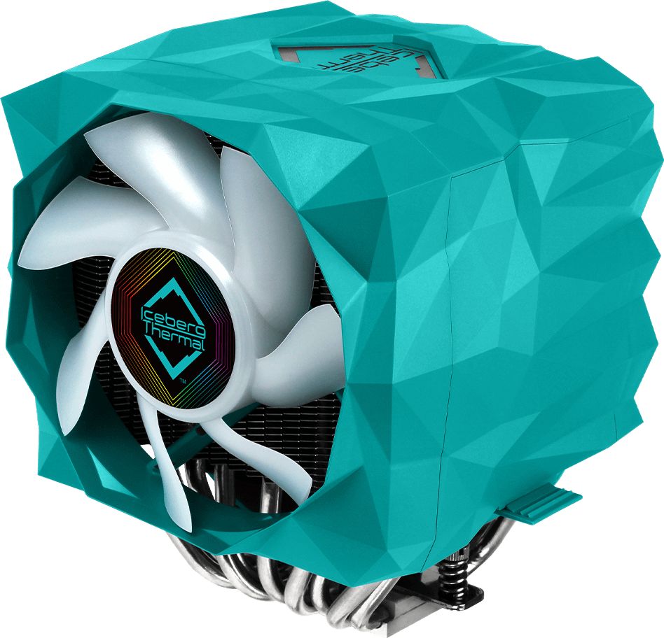 Ладилник за процесор Iceberg Thermal IceSLEET X9 Dual TR, 120mm, ARGB, тиркизна