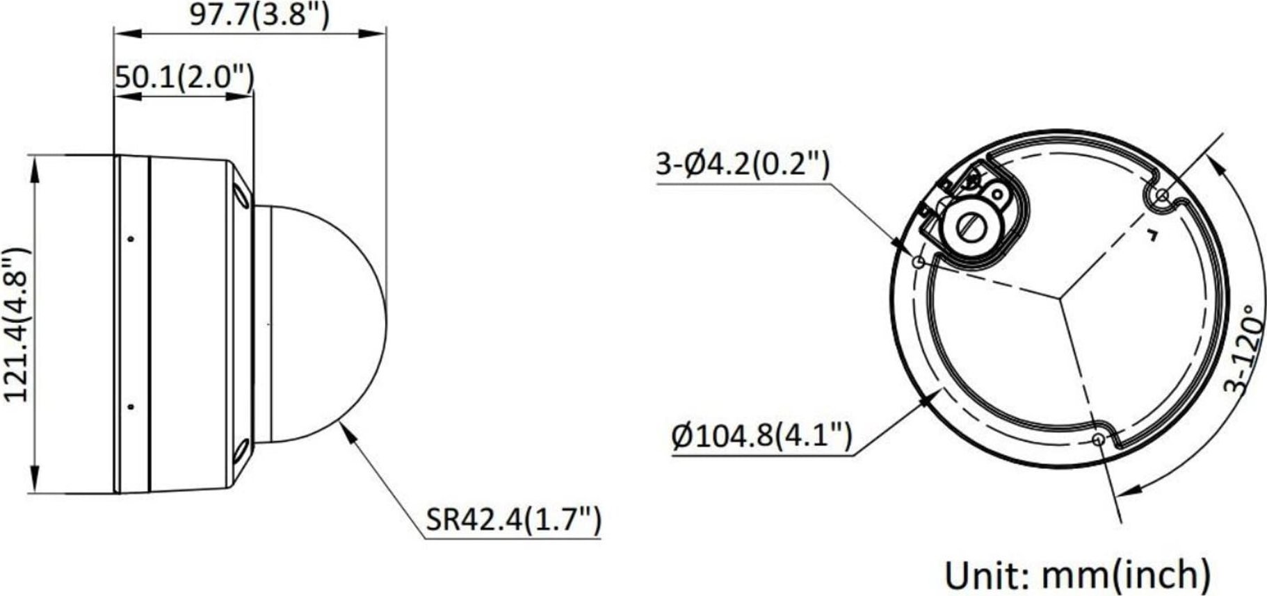 Kamerë IP Hikvision DS-2CD2143G2-LIS2U, lentë 2.8mm, e zezë