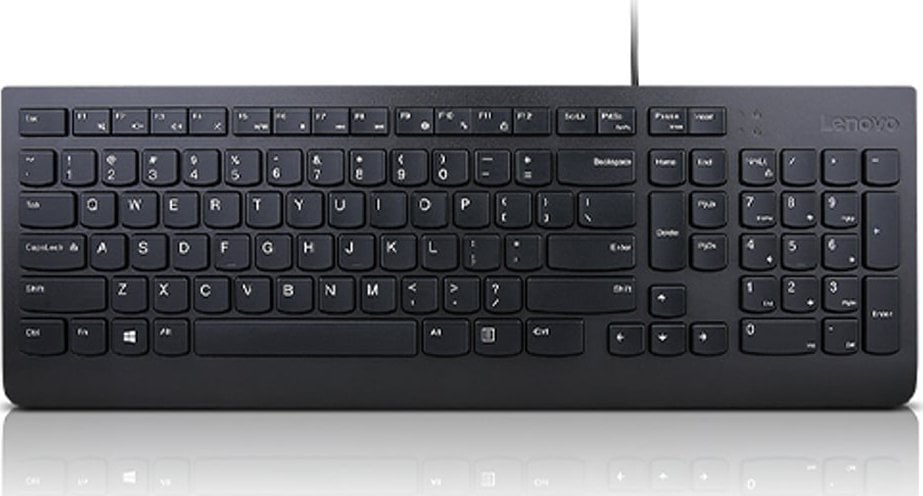 Tastierë Lenovo, me kabllo, UK, e zezë