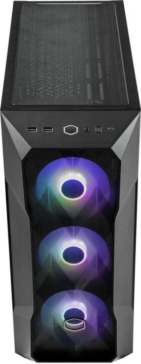Kasë kompjuteri Cooler Master MasterBox TD500 MESH V2, anësore transparente, e zezë