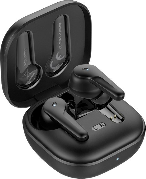Kufje pa tela Savio TWS-12, Bluetooth 5.3, ANC, të zeza