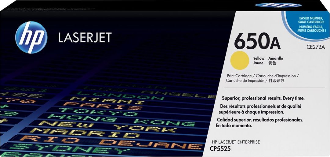 Toner HP 650A CE272A, yellow, origjinal