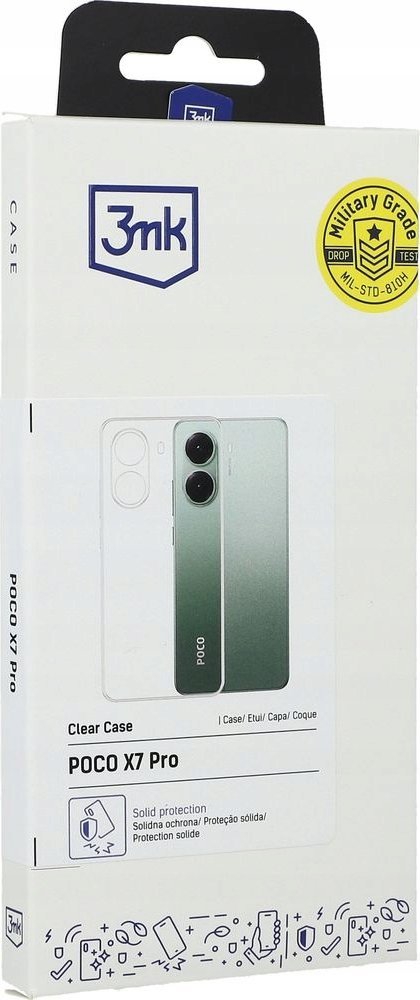 Maskë telefoni 3MK Clear për Poco X7 Pro, transparente