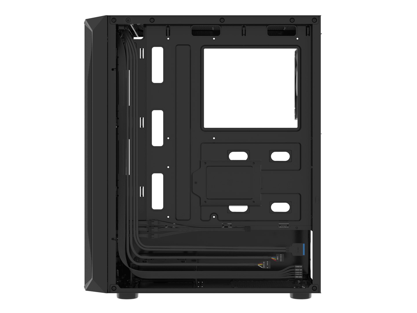Kuti kompjuterike Fury Shobo SH4F, ATX, 4x120mm PWM, xham i temperuar