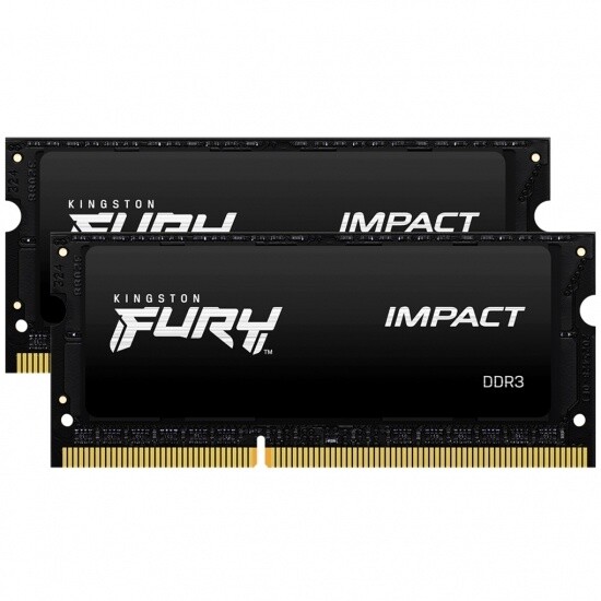 Module të memories Kingston Fury Impact 16GB (2x8GB) DDR3L 1866 CL11 SO-DIMM