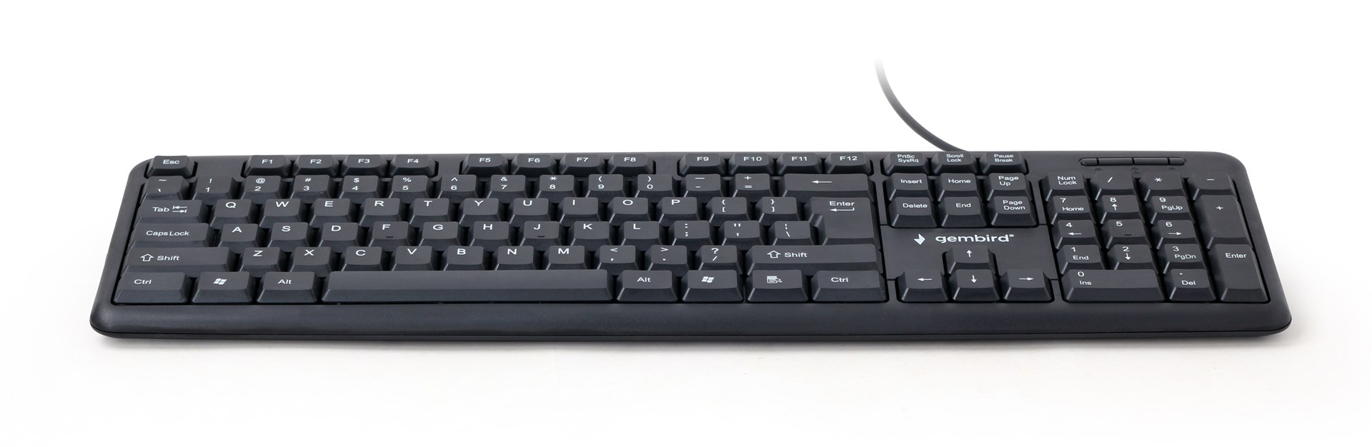 Tastierë Gembird KB-U-103, USB, e zezë
